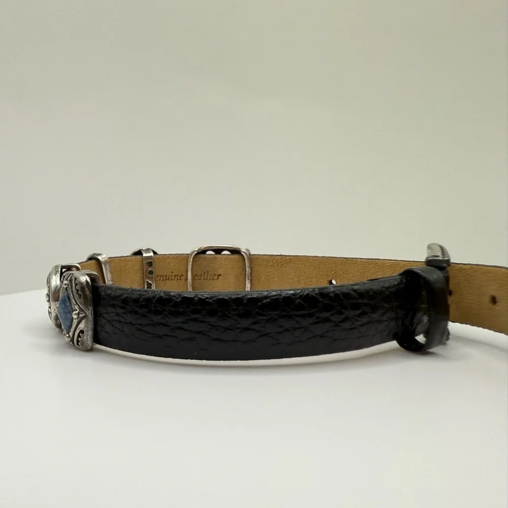 Prerogatives Black Leather Charm Bracelet – Southwestern Silver